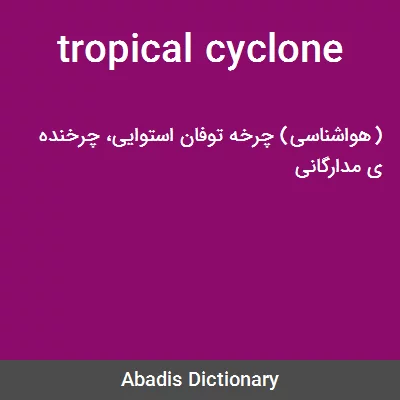 معنی tropical cyclone